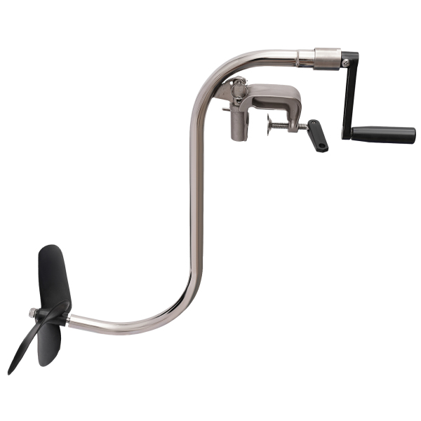 KITNEED 25.59in*1.96in Iron and Plastic Hand Operated Boat Propellers Hand Propeller for Canoe