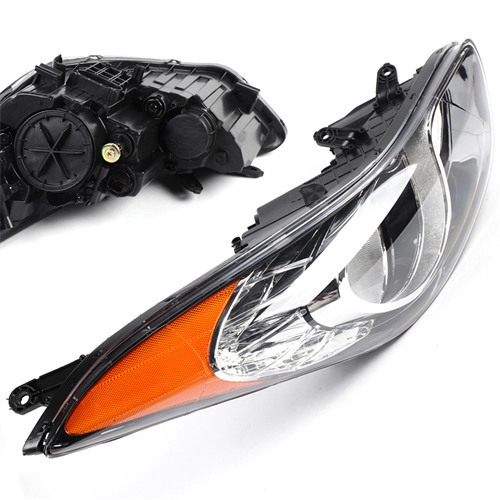 KITNEED Housing Headlight Headlamp Fits 2011 2012 2013 Elantra 92101-3Y000 Sedan 4Door Black Halogen Right Headlight