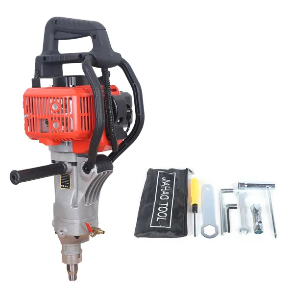 33cc Gasoline Power Drilling Machine 3-Position Wet & Dry Handheld Concrete Core Drill Rig, Diamond Core Drilling Machine