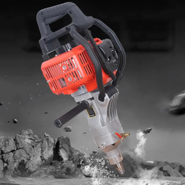 33cc Gasoline Power Drilling Machine 3-Position Wet & Dry Handheld Concrete Core Drill Rig, Diamond Core Drilling Machine