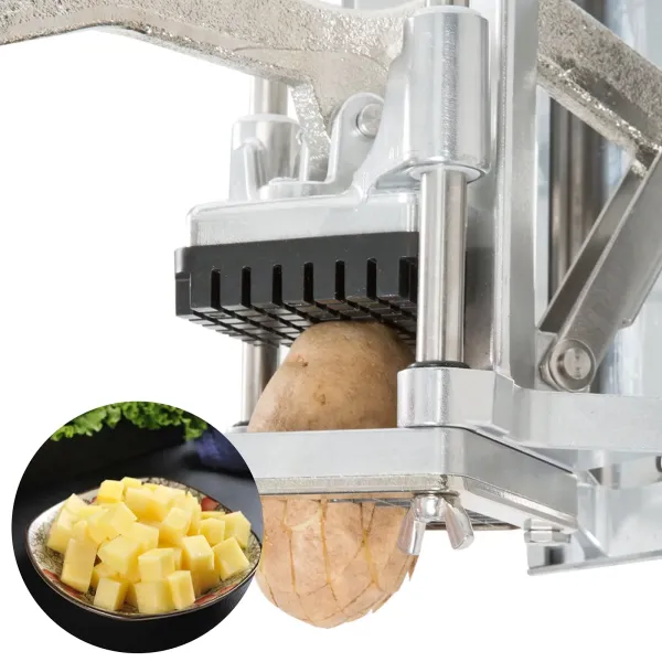 Replacement Chopper Blade, 440C Stainless Steel Blade for Commercial Vegetable Dicer Fruit Cutter, Interchangeable Blade&Pusher Block Set (1/4"+3/8"+1/2")