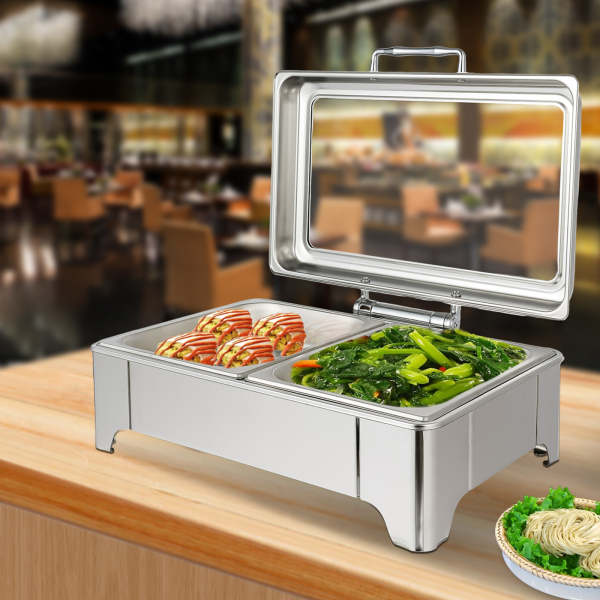 Chafing Dish Buffet Set, Buffet Servers and Warmers Professional Chaffing Server Set Commercial Chafer for Catering Chafing Dish Buffet Set, Buffet Servers and Warmers Professional Chaffing Server Set Commercial Chafer for Catering