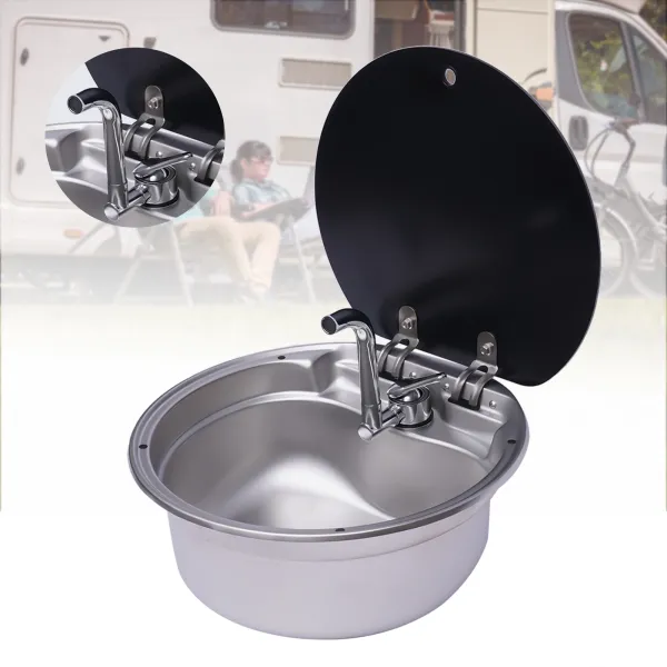 Kitchen Sink Multi-Function Wash Basin Kitchen Utensils Sink with Lid