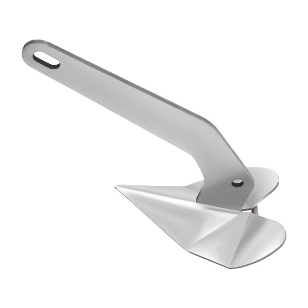 10Lb Small Yacht Boat Anchor, Marine Stainless Steel 316 Wing Style Anchor for Boats, Boat Anchor