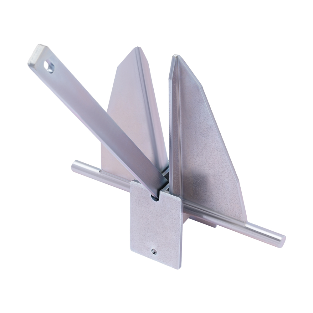 13LB Portable Galvanized Anchor Kit, Boat Anchor Kit, Boat Hook Kit for most boats such as pontoons, center consoles, deck boats, sailboats, and large boats.