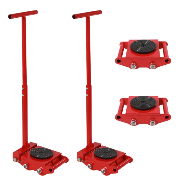 4pcs Machinery Mover, 6T Machinery Skate, 13200lbs Machinery Moving Skate, Machinery Mover
