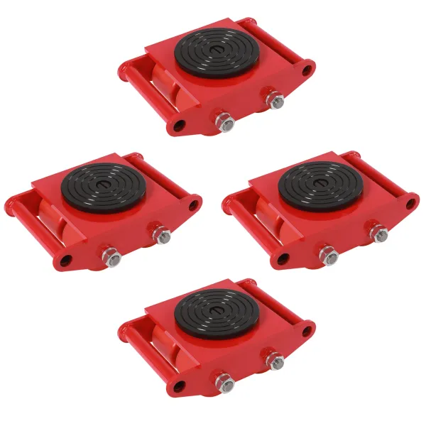 4pcs Machinery Mover, 6T Machinery Skate, 13200lbs Machinery Moving Skate, Machinery Mover