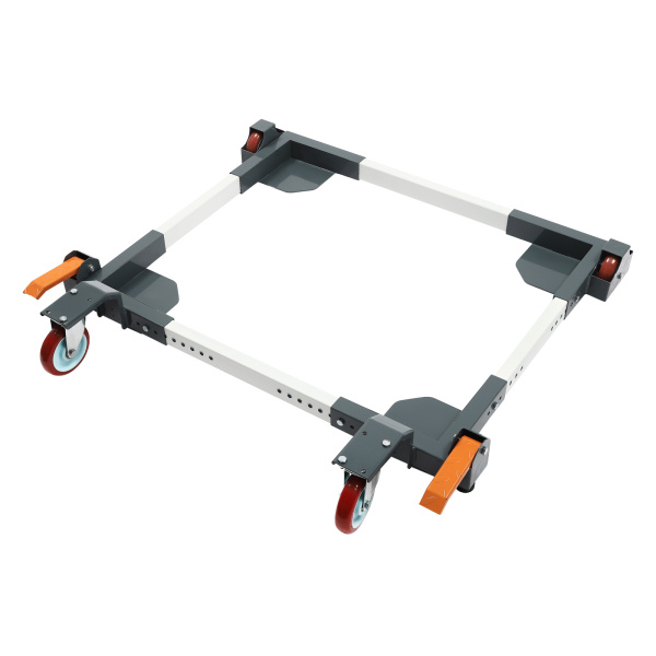 28*33.5in Adjustable Mobile Base 1500 lbs Strong Load Capacity Mobile Base Heavy Duty Mobile Base with Foot Brake Fixed Casters for Factories Homes