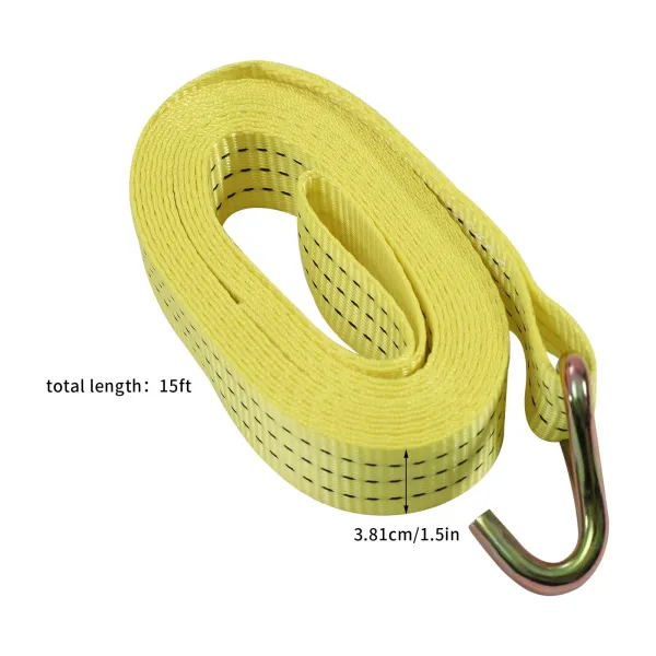 Cargo Control Ratchet Tie Down Straps - 1.5 Inch x 15 Foot Ratchet Straps with Double J Hooks - Yellow Ratchet Straps - 10 Packs Cargo Control Ratchet Tie Down Straps - 1.5 Inch x 15 Foot Ratchet Straps with Double J Hooks - Yellow Ratchet Straps - 10 Packs