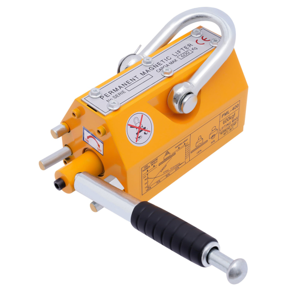 Steel Magnetic Lifter 1320 LB Metal Lifting Magnet 600 KG Magnetic Lift Hoist Shop Crane(600KG)