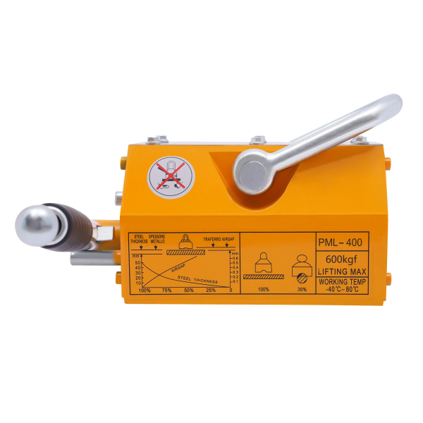 Steel Magnetic Lifter 1320 LB Metal Lifting Magnet 600 KG Magnetic Lift Hoist Shop Crane(600KG)
