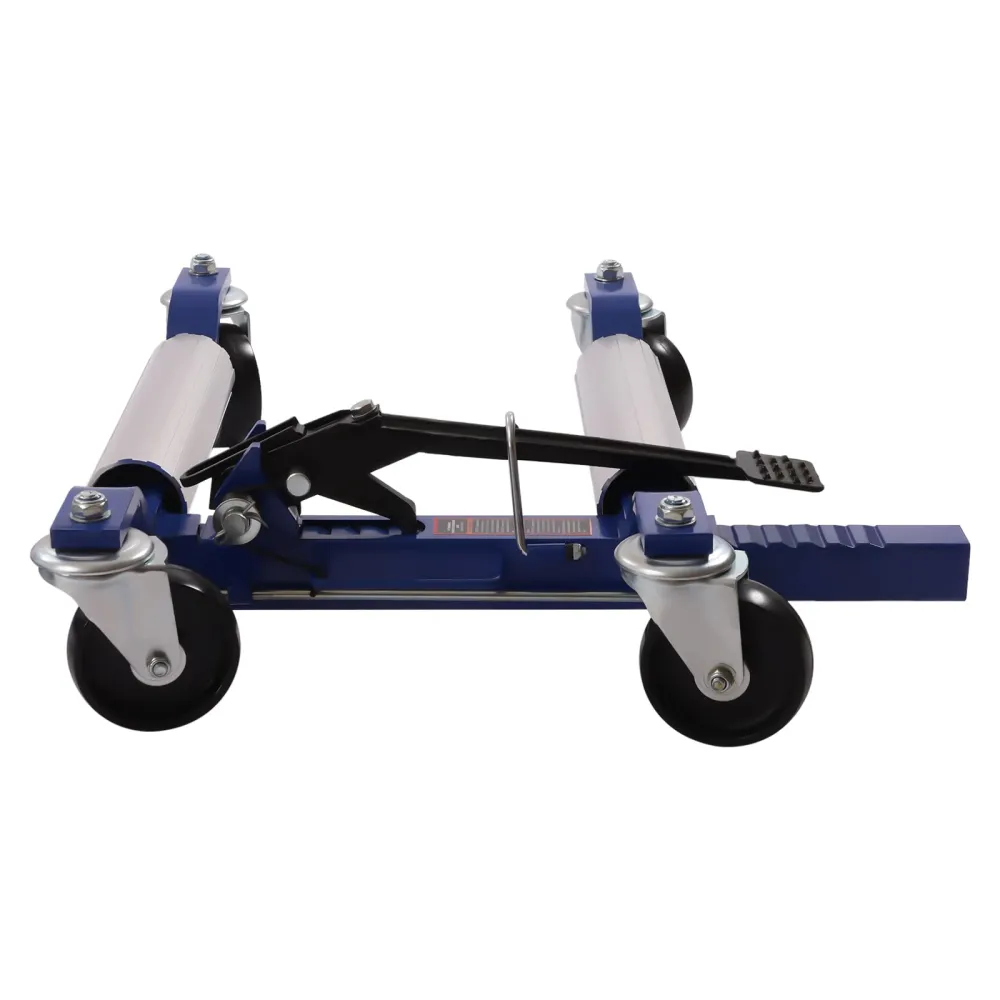 Car Wheel Dolly Heavy Duty Self Loading Dolly with Ratcheting Foot Pedal 1300lbs Capacity Set of 4