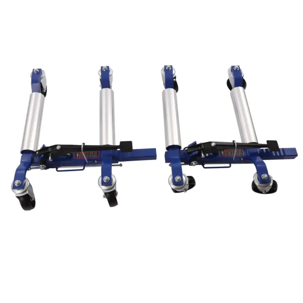 Car Wheel Dolly Heavy Duty Self Loading Dolly with Ratcheting Foot Pedal 1300lbs Capacity Set of 4