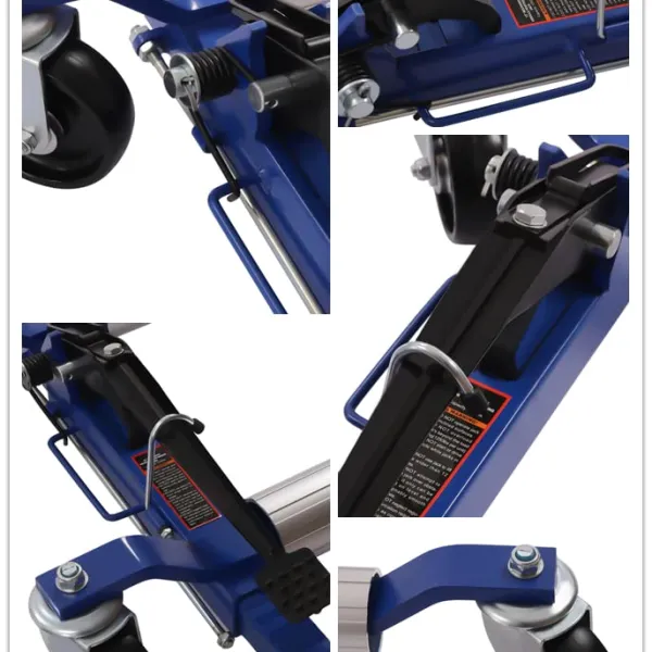 Car Wheel Dolly Heavy Duty Self Loading Dolly with Ratcheting Foot Pedal 1300lbs Capacity Set of 4