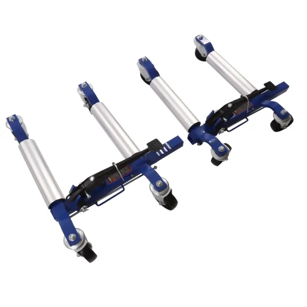 Car Wheel Dolly Heavy Duty Self Loading Dolly with Ratcheting Foot Pedal 1300lbs Capacity Set of 4