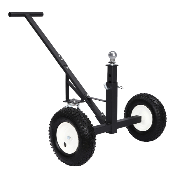800 Lbs 3 Inflatable Wheels Weight Trailer Mover, Weight Distributing Adjustable Trailer Dolly Black