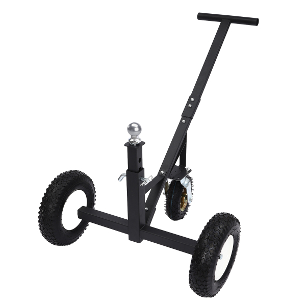 800 Lbs 3 Inflatable Wheels Weight Trailer Mover, Weight Distributing Adjustable Trailer Dolly Black
