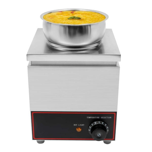 4L Food Warmer, 110V Commercial Food Warmer, Adjustable Temperature Food Warmer with Spoon