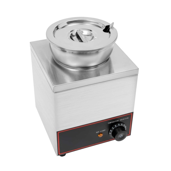 4L Food Warmer, 110V Commercial Food Warmer, Adjustable Temperature Food Warmer with Spoon