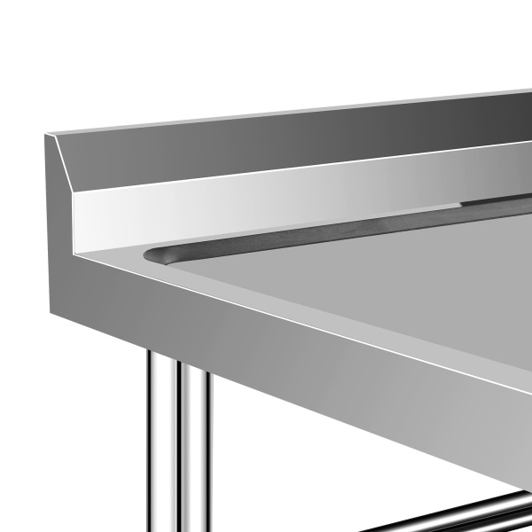 KITNEED 47" Stainless Steel Sink Utility Compartment Commercial Kitchen Restaurant Laundry Sink Drain Board KITNEED 47" Stainless Steel Sink Utility Compartment Commercial Kitchen Restaurant Laundry Sink Drain Board