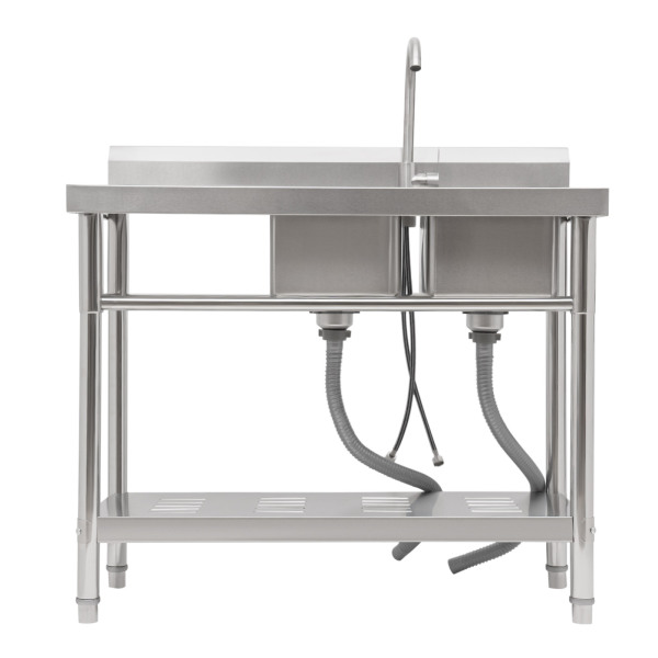 Restaurant Kitchen Sink, Stainless Steel Sink, Free Standing Commercial Kitchen Sink Set