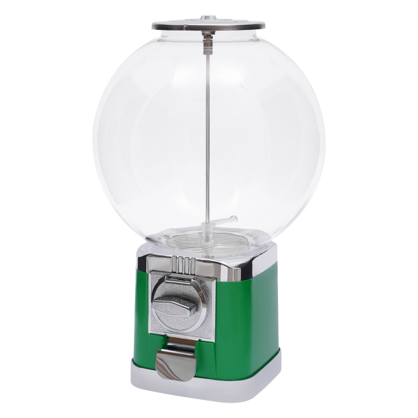 Big Bubble Gumball Machine Twister Ball Dispenser with a Lock Transparent Spheres Smooth Exit for Selling Small Capsule Toys Twister Balls Green