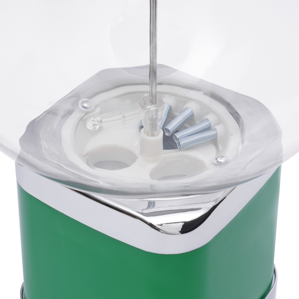 Big Bubble Gumball Machine Twister Ball Dispenser with a Lock Transparent Spheres Smooth Exit for Selling Small Capsule Toys Twister Balls Green