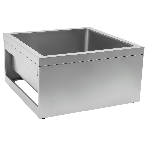 Free Standing Utility Sink Single Bowl Commercial Sink Restaurant Kitchen Sink Used To Wash Vegetables Fruits Pots And Pans Silver