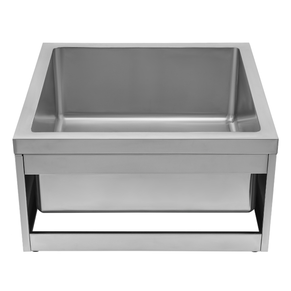 Free Standing Utility Sink Single Bowl Commercial Sink Restaurant Kitchen Sink Used To Wash Vegetables Fruits Pots And Pans Silver