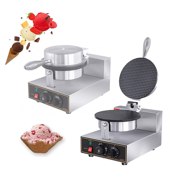 Electric Waffle Maker Ice Cream Cone Machine 1200W For Restaurant And Home