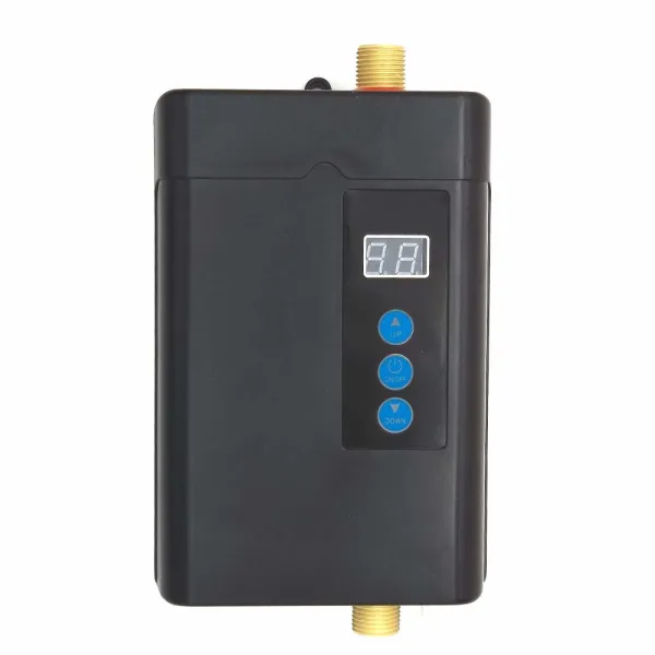 KITNEED Tankless Instant Hot Water Heater-3000W Mini Electric Water Heater Under Sink with LCD Display