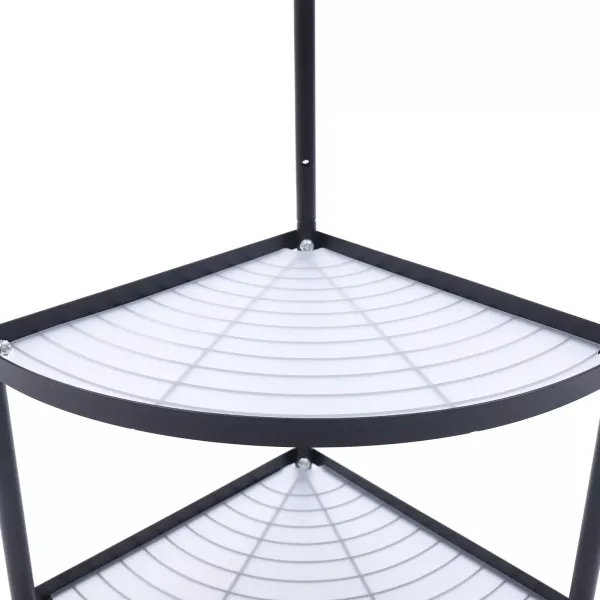 KITNEED 5-Tier Stainless Steel Free Standing Kitchen Corner Shelf Rack - Pot Rack