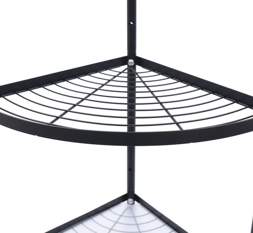 CNCEST 5-Tier Stainless Steel Free Standing Kitchen Corner Shelf Rack - Pot Rack