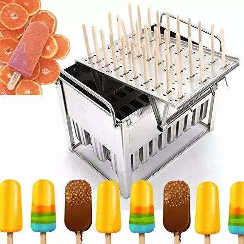 30 PCs Popsicle Molds Rack-DIY Ice Lolly Stick Holder Maker Freezer
