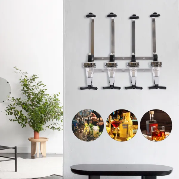 Hot-Selling Wine rack House Liquor Dispenser - 4-Bottle Drinks