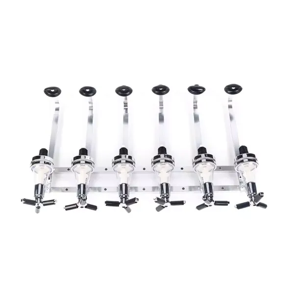 Mounted Liquor Dispenser 30ml Bottle Beverage Bar Wall Alcohol Cocktail Wine Beer(6 Heads)