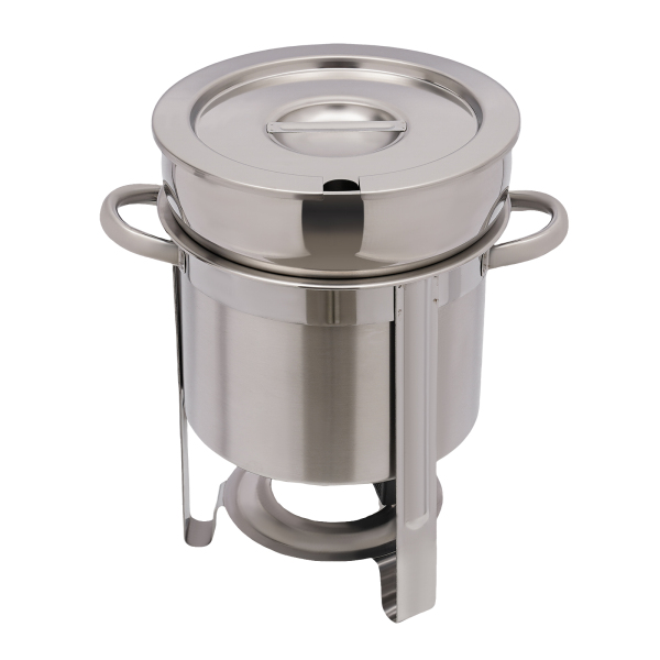 7 L Soup Chafer Catering Chafing Dish Food Pan Warmer Stainless Steel 7.43 Quart