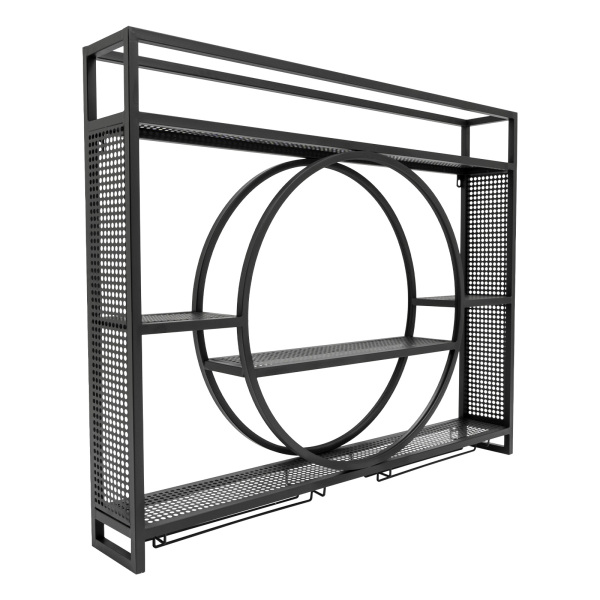 39.37*5.91*31.5in Wall Mounted Wine Rack Wine Bottle Shelf Hanging Metal Wine Rack Cabinet for Home Kitchen Restaurant