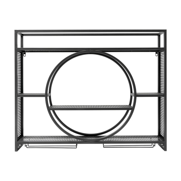 39.37*5.91*31.5in Wall Mounted Wine Rack Wine Bottle Shelf Hanging Metal Wine Rack Cabinet for Home Kitchen Restaurant