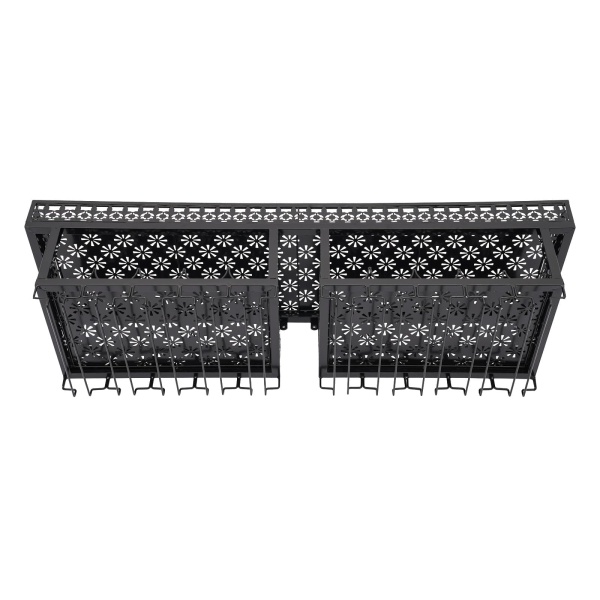 Black Wine Rack, Industrial Wine Rack, Wall Mounted Wine Rack