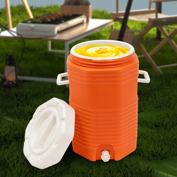 16L/4 gallons Insulated Drink Cooler, Insulated Beverage Cooler, Portable Sports Cooler for hot chocolate, ice cubes, hot water, milk