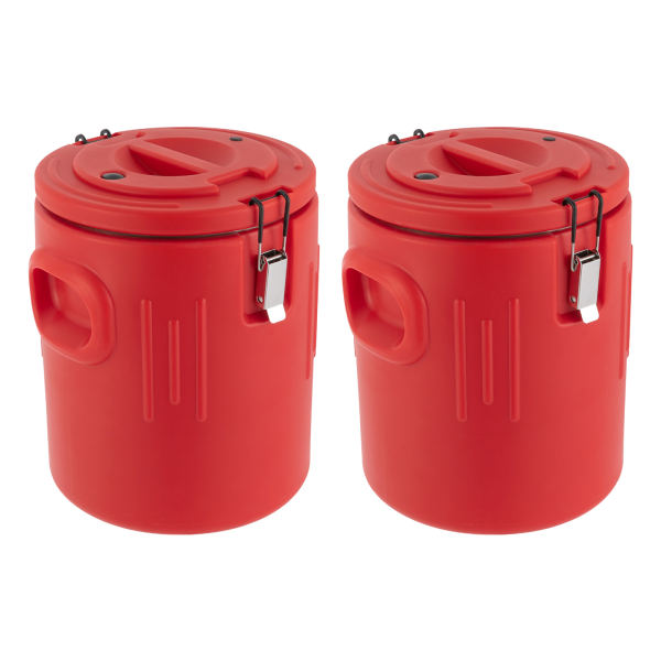 2Pcs 20L 28.3*35.2cm Insulated Beverage Dispenser Water Insulated Beverage Cooler Cold Hot Drink Dispenser