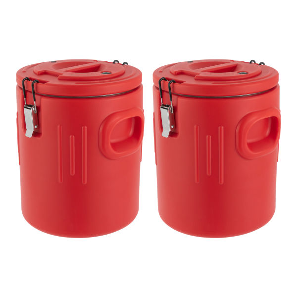 2Pcs 20L 28.3*35.2cm Insulated Beverage Dispenser Water Insulated Beverage Cooler Cold Hot Drink Dispenser