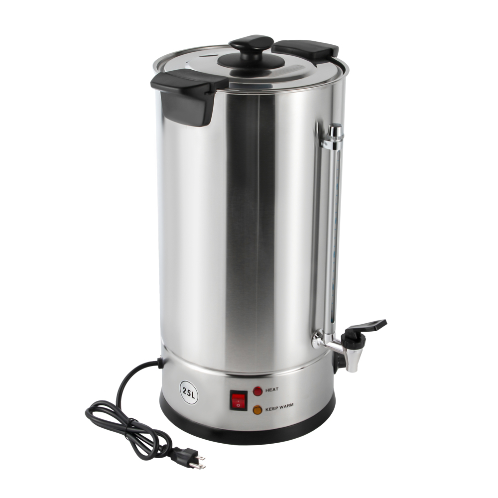 Commercial Grade Stainless Steel 25L/6.6gal Coffee Urn Coffee Maker Hot Water Urn for Home, Party, Office, Wedding