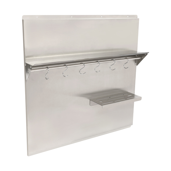 29.5*29.5in Range Hood Backsplash, Range Hood Wall Shield, Stainless Steel Splash Plate for Range Hood