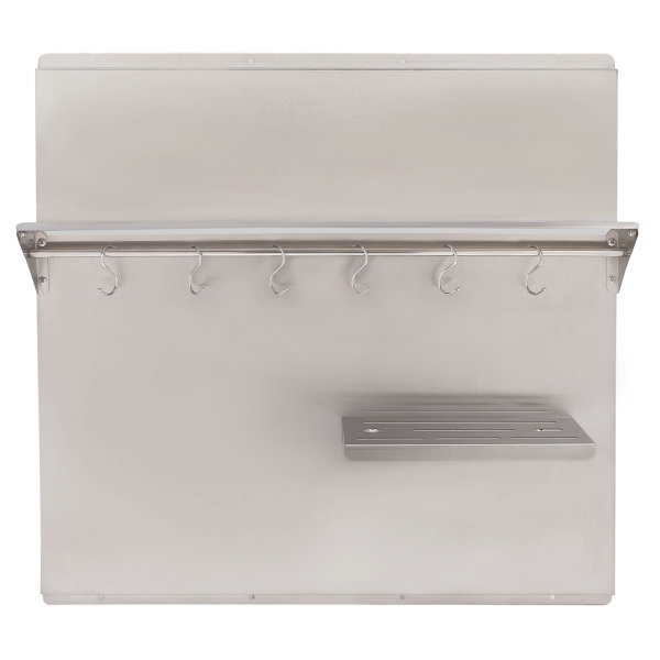 29.5*29.5in Range Hood Backsplash, Range Hood Wall Shield, Stainless Steel Splash Plate for Range Hood