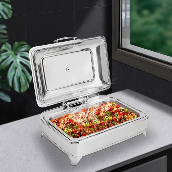 Food Warmers for Parties Buffets Electric, Stainless Steel Buffet Server and Warming Tray, 9L, Chafing Dish Buffet Set Food Warmers for Parties Buffets Electric, Stainless Steel Buffet Server and Warming Tray, 9L, Chafing Dish Buffet Set