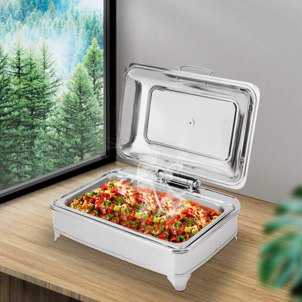 Food Warmers for Parties Buffets Electric, Stainless Steel Buffet Server and Warming Tray, 9L, Chafing Dish Buffet Set Food Warmers for Parties Buffets Electric, Stainless Steel Buffet Server and Warming Tray, 9L, Chafing Dish Buffet Set