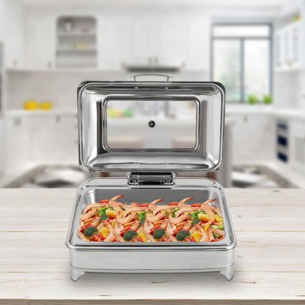 Food Warmers for Parties Buffets Electric, Stainless Steel Buffet Server and Warming Tray, 9L, Chafing Dish Buffet Set Food Warmers for Parties Buffets Electric, Stainless Steel Buffet Server and Warming Tray, 9L, Chafing Dish Buffet Set