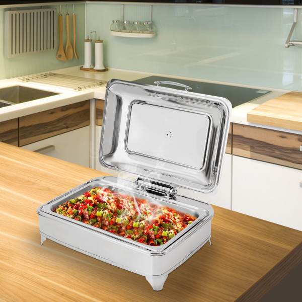 Food Warmers for Parties Buffets Electric, Stainless Steel Buffet Server and Warming Tray, 9L, Chafing Dish Buffet Set Food Warmers for Parties Buffets Electric, Stainless Steel Buffet Server and Warming Tray, 9L, Chafing Dish Buffet Set
